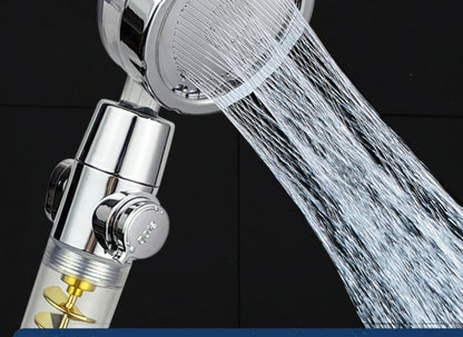 Pommeau de Douche "Turbo-Flow" – Haute Pression, Hélice Rotative & Économie d'Eau
