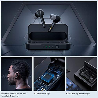 MIFA Écouteurs Bluetooth, X3 Oreillette sans Fil V5.0 Intra-Auriculaires Stéréo Wireless Earbuds IPX5 Résistant à la Sueur et Aux éclaboussures avec Micro pour Android Samsung Huawei Phone