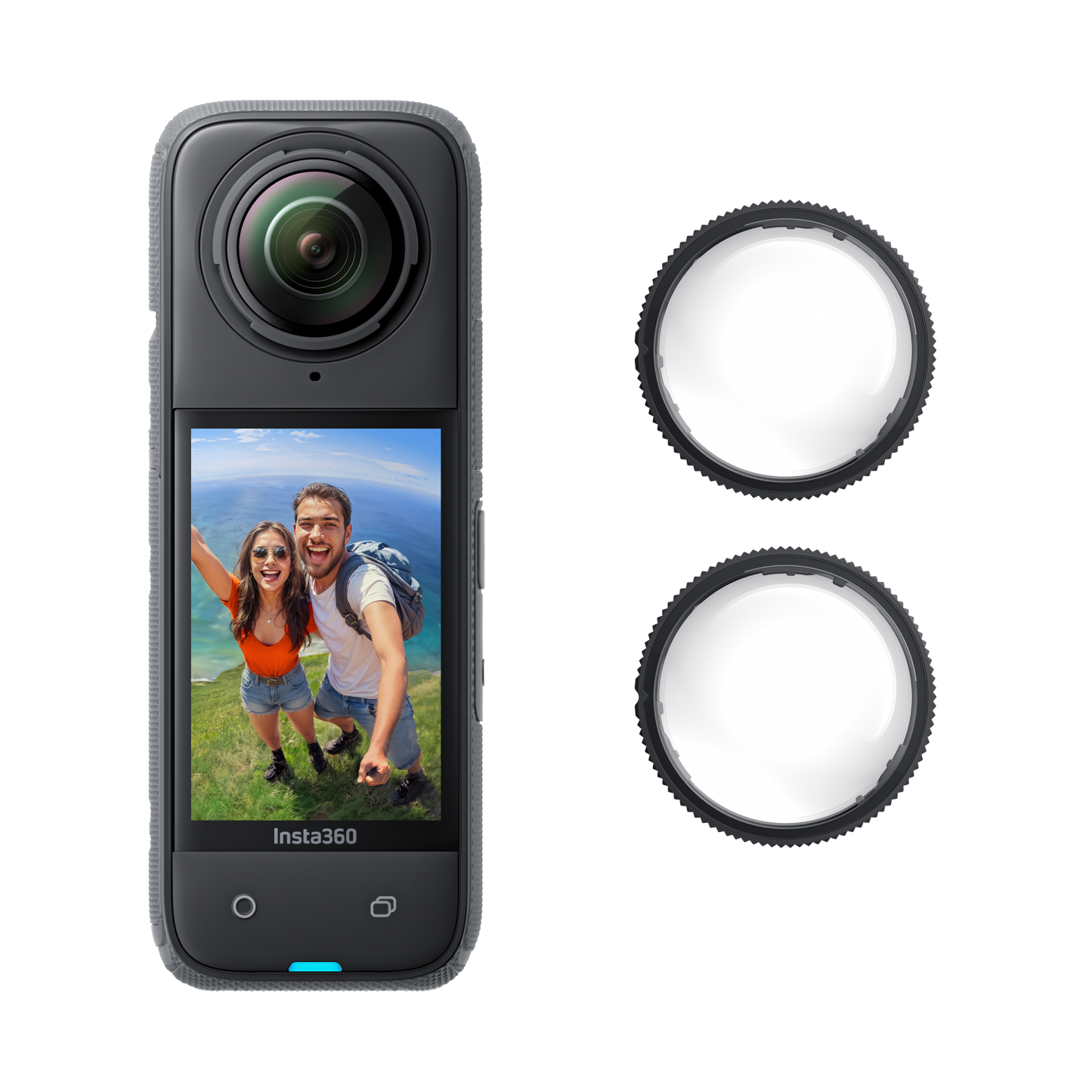 Insta360 X4 + Perche à selfie + trépied + Perche à selfie invisible 114 cm + étuis rigide jaune d’origine