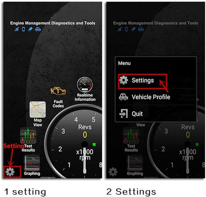 Autool Lecteur de codes d'erreur Bluetooth Scanner OBD C1 V1.5 pour ELM327 pour Torque Android OBDII