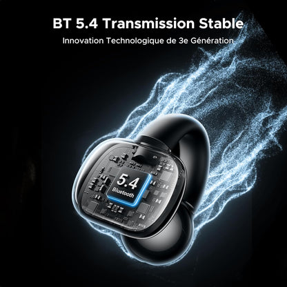 UGREEN Écouteurs Bluetooth sans Fil Sport Casque à Conduction osseuse Antibruit Oreillette Bluetooth 5.4 30H USB C Charge étanche à l'eau Niveau IPX5 pour Running Natation Cyclisme Noir https://amzn.eu/d/2k7DERa