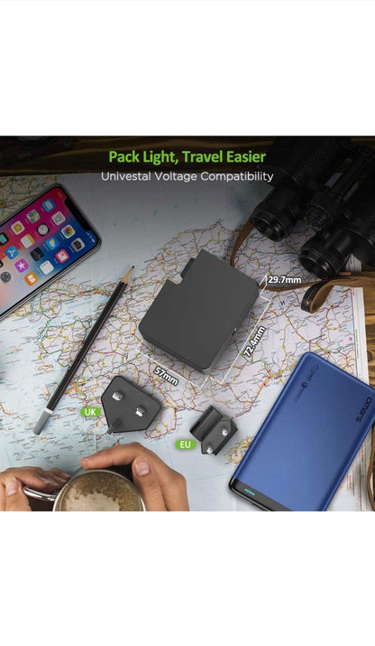 Chargeur mural ultra rapide grâce à ses 60watt et USB C, prise EU/UK neuf