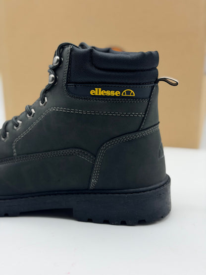 Bottines NOIR Homme motif Uni Lacets ELLESSE