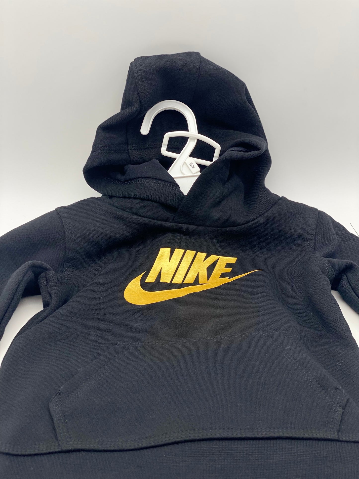 Nike Bébé Survêtement Veste Et Pantalon Noir/or Authentique 24cm