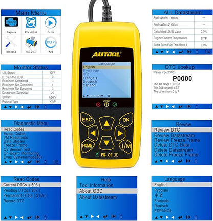Autool CS520 Lecteur de Code Automatique Jaune neuf