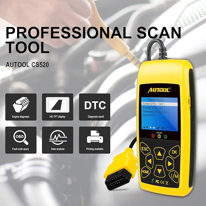 Autool CS520 Lecteur de Code Automatique Jaune neuf
