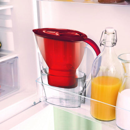 BRITA Carafe filtrante Marella rouge - 1 filtre MAXTRA+ inclus
