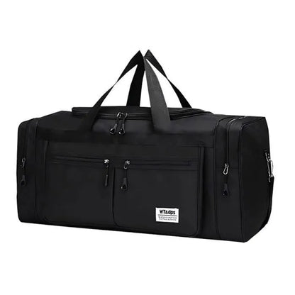 Sac de Voyage 80L, Grand Sac de Sport Pliable avec Bandoulière et Multi-Poches, Imperméable, Résistant à l'usure - 70x28x32cm