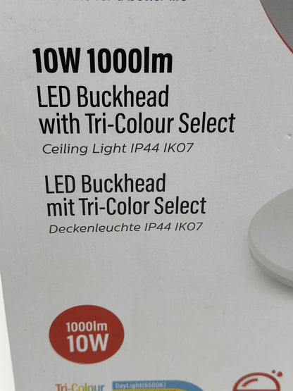 Plafonnier LED Ø30cm Rond 3000K-4000K-6500K 10W 1000LM IK07 Antichoc IP44 étanche éclairage LED Lampe de Plafond Luminaire