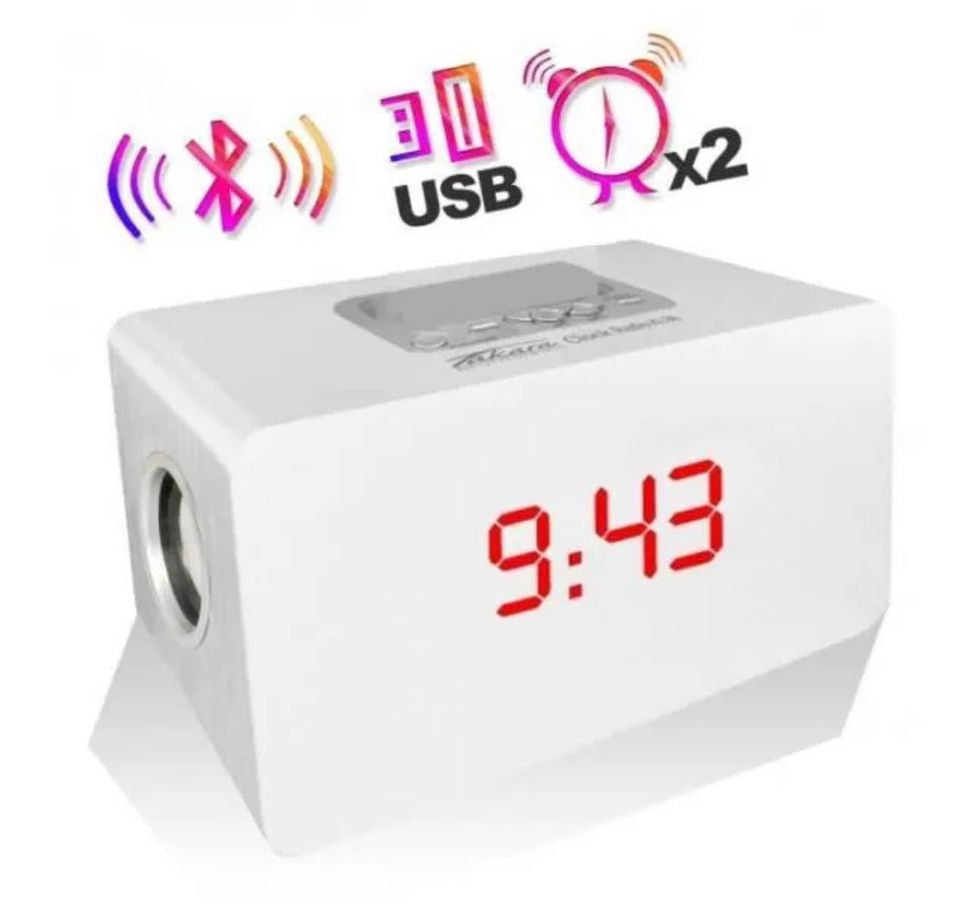Radio réveil Bluetooth Blanc neuf