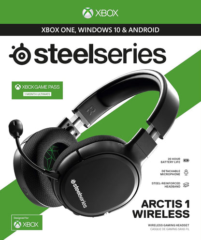 SteelSeries Arctis 1 Wireless pour Xbox - Casque de jeu sans fil - USB-C sans fil - Microphone Clearcast amovible - Pour Xbox, PS4, Nintendo Switch, Android (Xbox Series X|S|One), Noir
