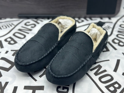 - Pantoufles style mocassin - Anthracite taille 44,5