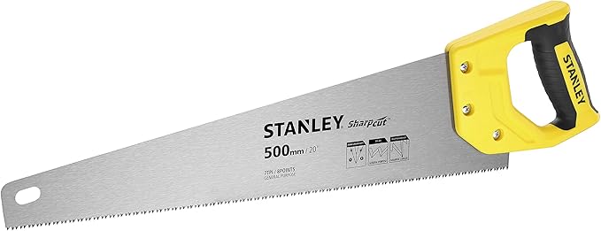Stanley Stht20367-1 Scie Egoine Sharpcut Coupe de Debit 500mm Multicolore
