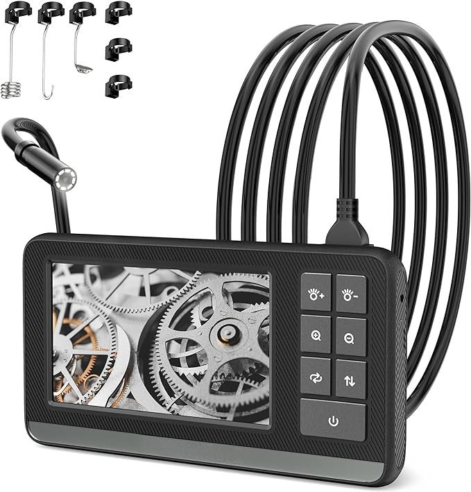 Endoscope Industriel HD IPS de 4,3" avec égout étanche IP67 Portable avec 8 Lumières LED longueur 5m