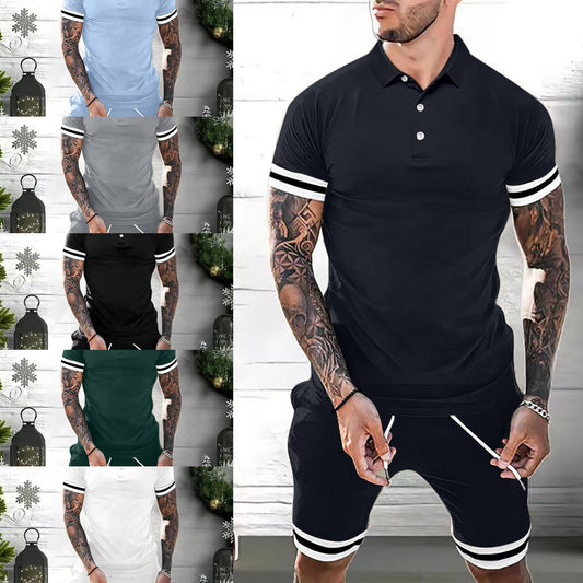 Ensembles décontracté Tenues 2 pièces Polo et short pour hommes