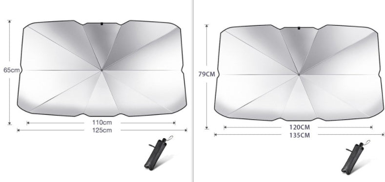 Parasol Parapluie Protection UV Pour Pare-brise de voiture pliable Isolation thermique