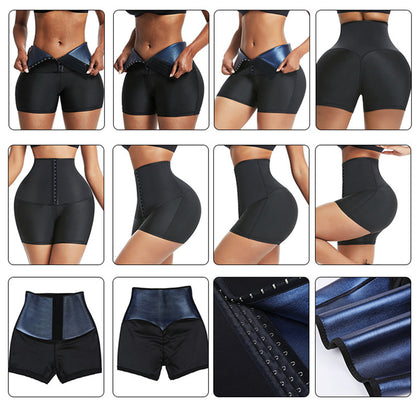 Short de Sudation "Thermo-Sculpt" – Effet Sauna, Taille Haute & Brûle-Graisses