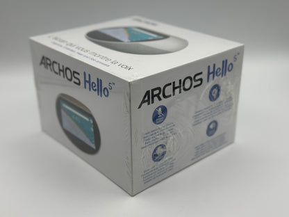Assistant vocal - Hello 5 - Gris et Bois - Bluetooth - WiFi - USB - Ecran tactile 5" - 16 Go