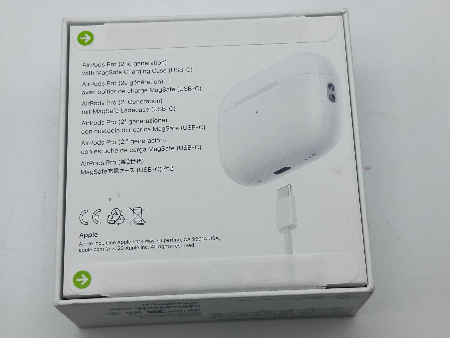 Apple AirPods Pro 2 Écouteurs sans Fil, Casques et écouteurs Bluetooth, Réduction Active du Bruit, Appareil auditif, Mode Transparence, Audio Spatial personnalisé, Son Haute-fidélité, Recharge USB-C ( origine Apple garantie)