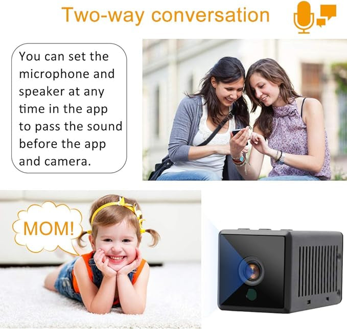 Mini Caméra espion de Surveillance WiFi 1080P avec Vision Nocturne Automatique grand angle neuve