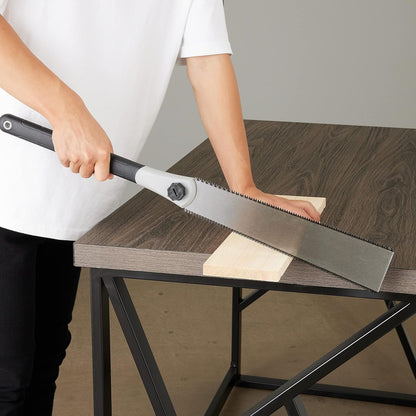 Amazon Basics Scie japonaise à double tranchant pour travail du bois 33 cm