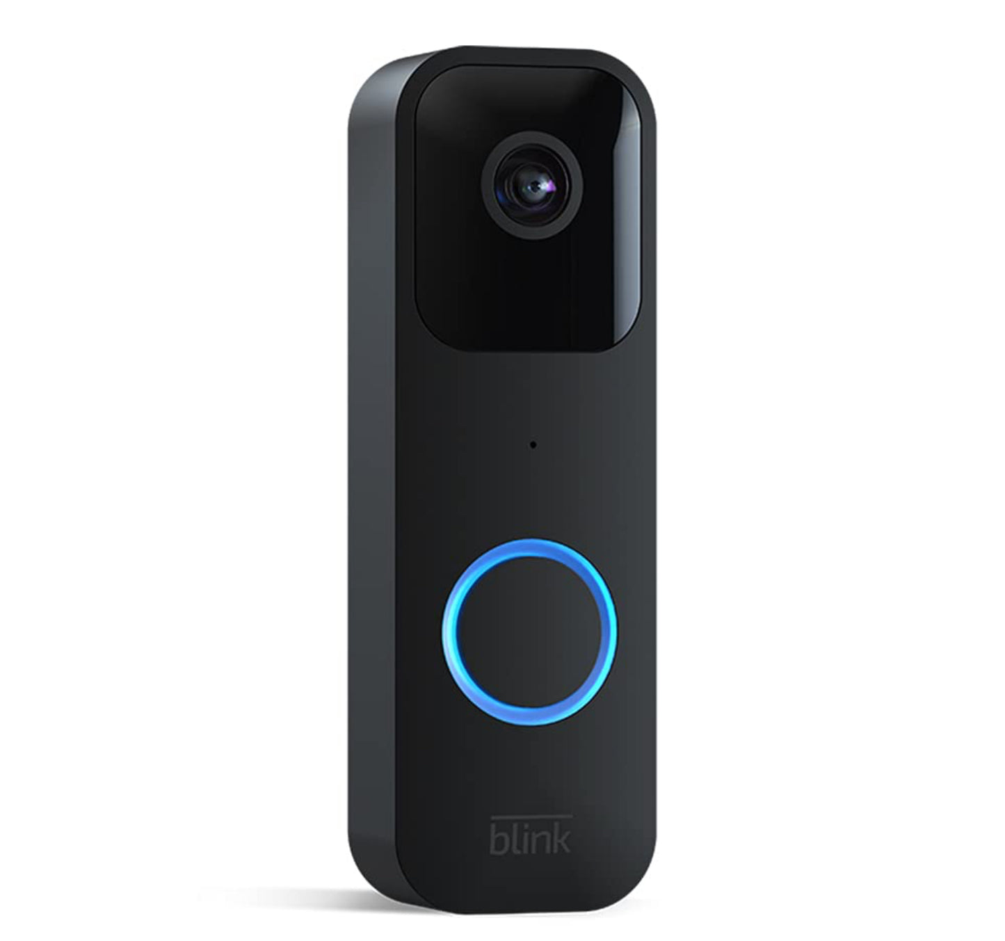 Blink Sonnette Vidéo | Système audio bidirectionnel, vidéo HD, longue autonomie, détection de mouvements, notifications de sonnette dans l'application, fonctionne avec Alexa | Noir