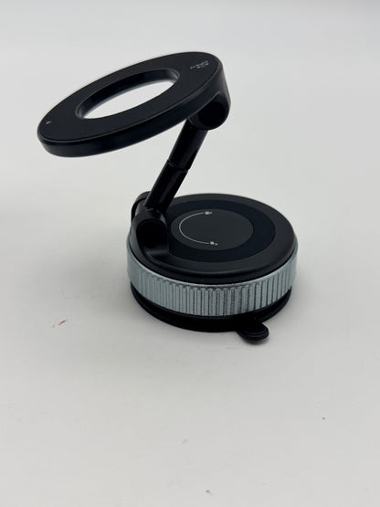 Support de téléphone, support de téléphone magnétique sous vide réglable à 360° Shopellox, support de téléphone mains libres pliable et rétractable pour maquillage/gymnase/miroir, adapté à tous les smartphones (noir)