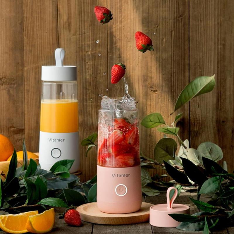 Mélangeur portable de 350 ml, presse-agrumes électrique USB, mélangeur rechargeable, smoothie, tasse de slushy, mélangeur de jus, bouteille, chargement USB, gadgets de cuisine