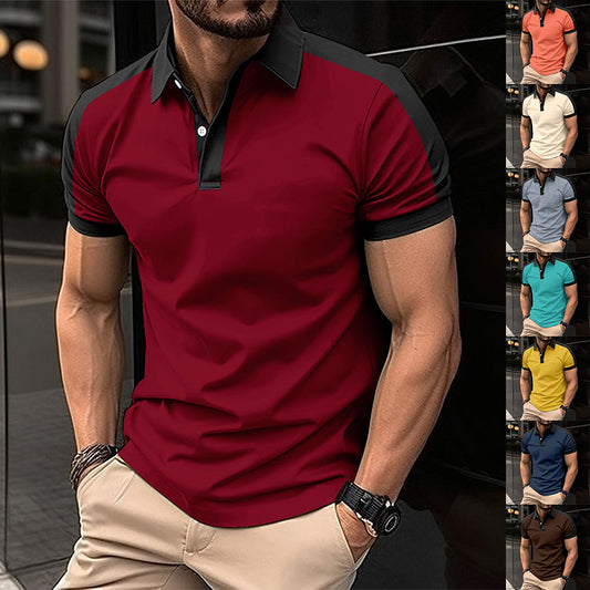 Polo décontractés d'été à manches courtes pour hommes plusieurs couleurs disponibles