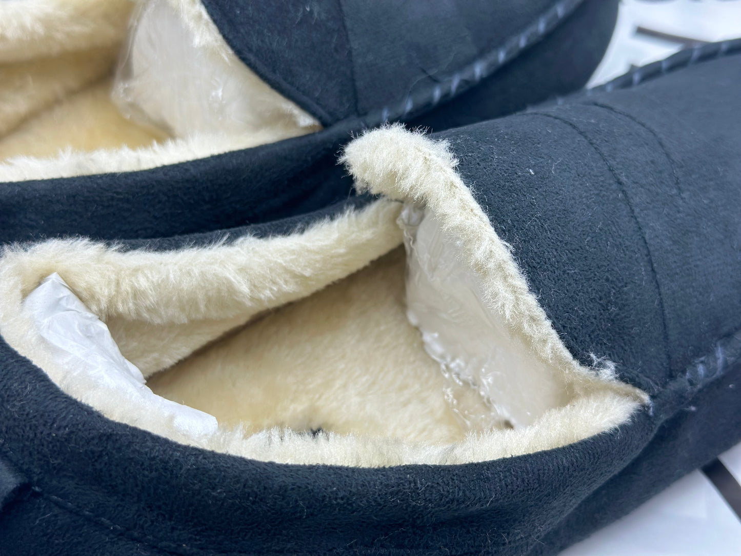 - Pantoufles style mocassin - Anthracite taille 44,5