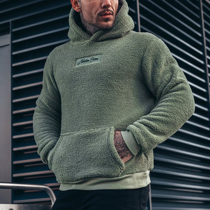 Hoodie "Teddy-Plush" – Sweat à Capuche Ultra-Doux & Grande Poche Kangourou