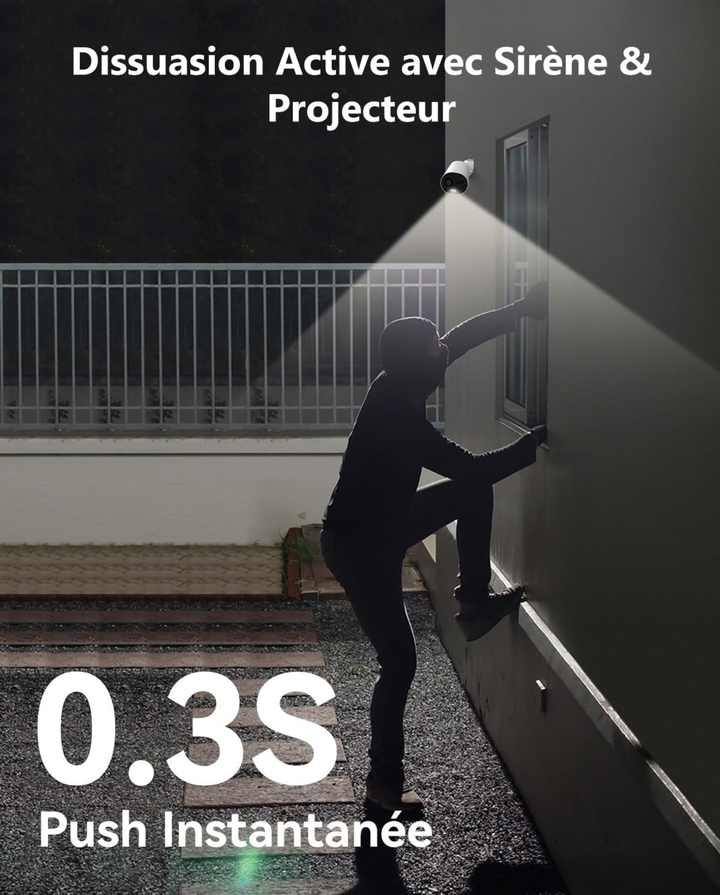 Imou 2K Caméra Surveillance WiFi Extérieur sans Fil Batterie, Caméra de Surveillance Extérieur, PIR & AI Détection Humaine, Vision Nocturne Couleur, Audio Bidirectionnel,Mode Privé,Sirène,Étanche IP66