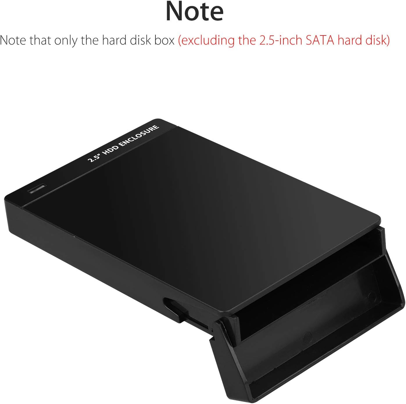 Linkstyle Boîtier de Disque Dur, 7.5mm 2.5 Pouces SATA HDD/SSD vers USB 3.0 Adaptateur boîtier de Disque Dur Externe pour Windows 2000 / Windows Me/Windows 98 / XP/Vista / 7/8