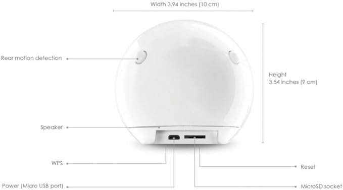 AMARYLLO Apollo Suivi automatique à 360° Vision nocturne limpide détection de bruit