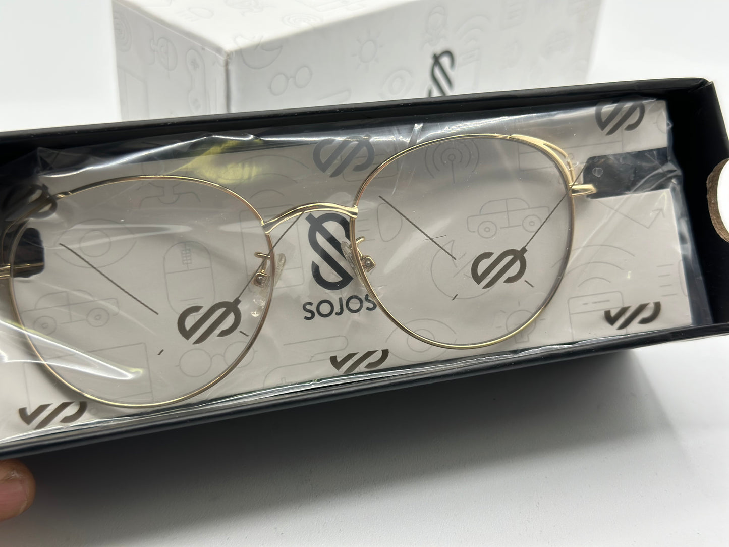 SOJOS Lunettes Anti-Lumière Bleue Oeil De Chat Branchée métal Pour Femmes She Young