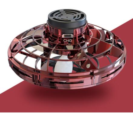 Drone UFO "Gravity-Free" – Induction Manuelle, Rotation 360° & Illumination LED