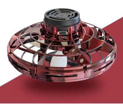 Drone UFO "Gravity-Free" – Induction Manuelle, Rotation 360° & Illumination LED