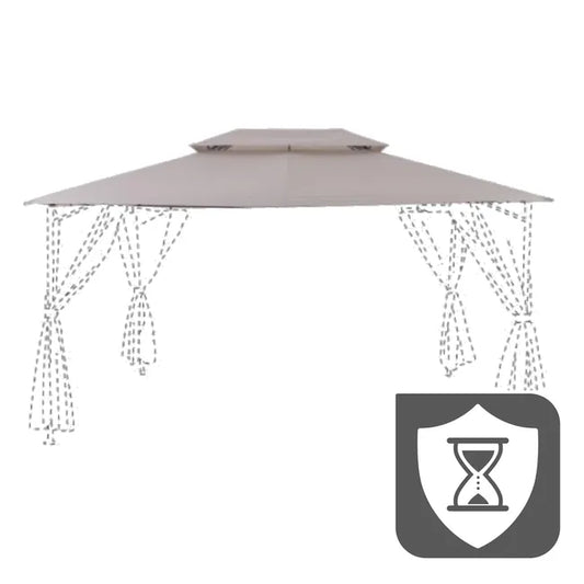 Store polyester Komo marron l.295 x L.398 cm