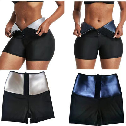 Short de Sudation "Thermo-Sculpt" – Effet Sauna, Taille Haute & Brûle-Graisses