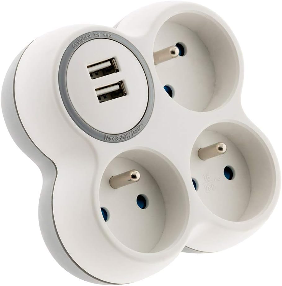 Triplite 16A 2P+T + 2 Ports USB