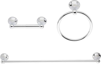 Lot de matériel pour salle de bain, 3 pièces, chrome poli neuf