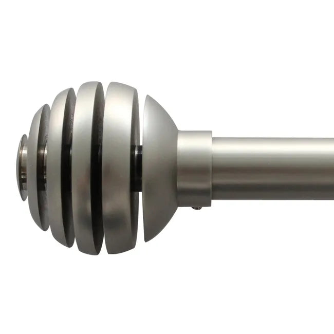 Kit de tringle à rideau Comete boule Diam.16/19 mm Acier mat 160 à 300 cm