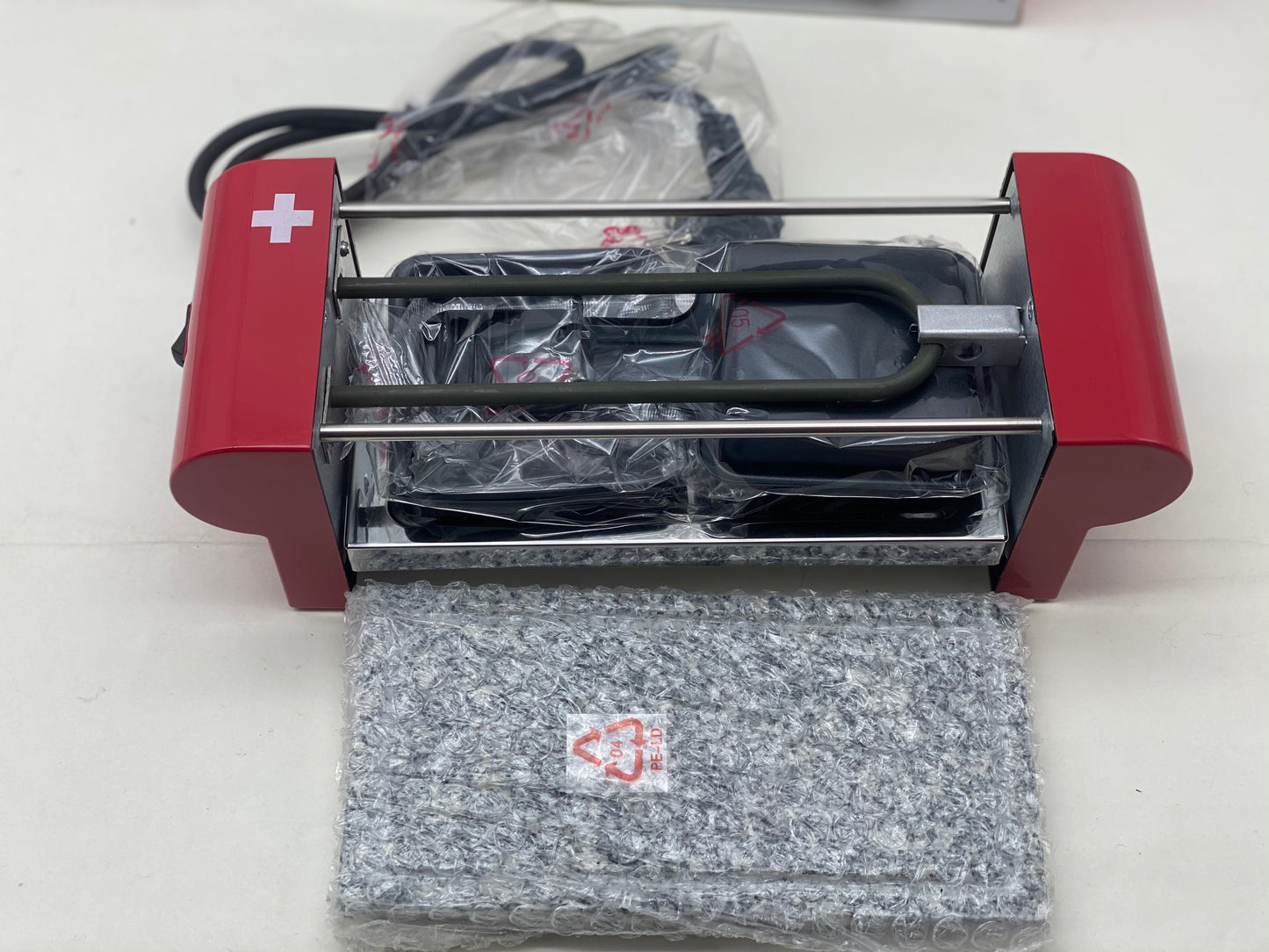 Raclette 2 personnes et plaque de granit - Température réglable - Puissance : 350 W neuve