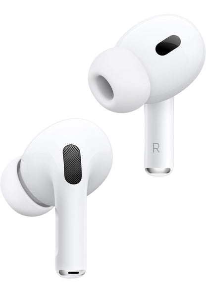Apple AirPods Pro 2 Écouteurs sans Fil, Casques et écouteurs Bluetooth, Réduction Active du Bruit, Appareil auditif, Mode Transparence, Audio Spatial personnalisé, Son Haute-fidélité, Recharge USB-C ( origine Apple garantie)