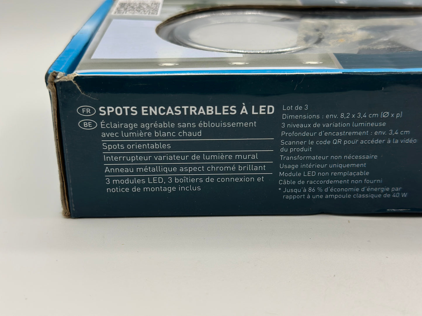 3 Spots encastrables à LED neufs