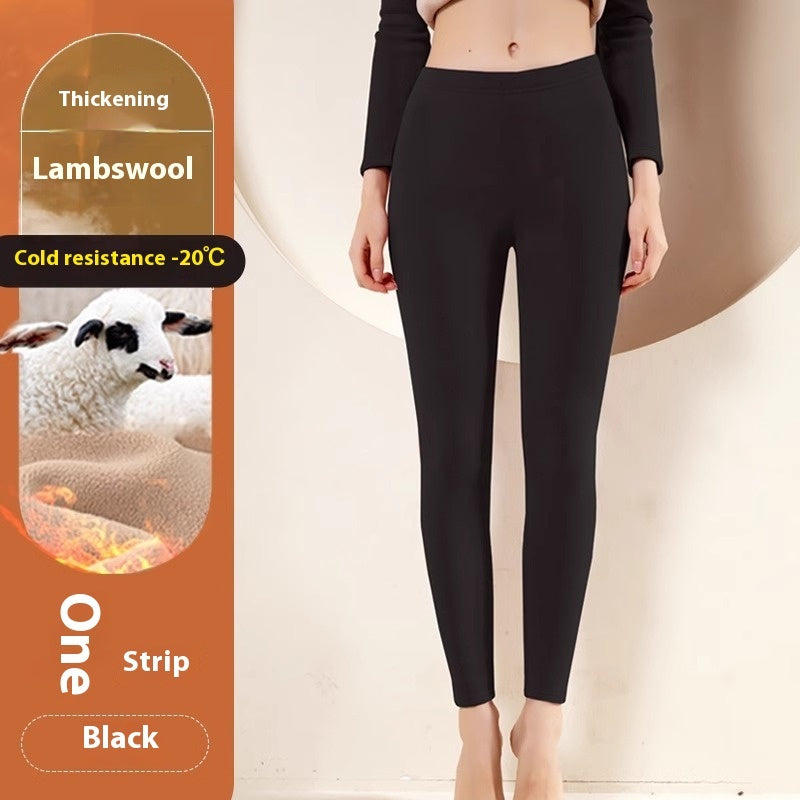 Legging "Luxury Warm" en Cachemire – Doublure Polaire & Effet Amincissant