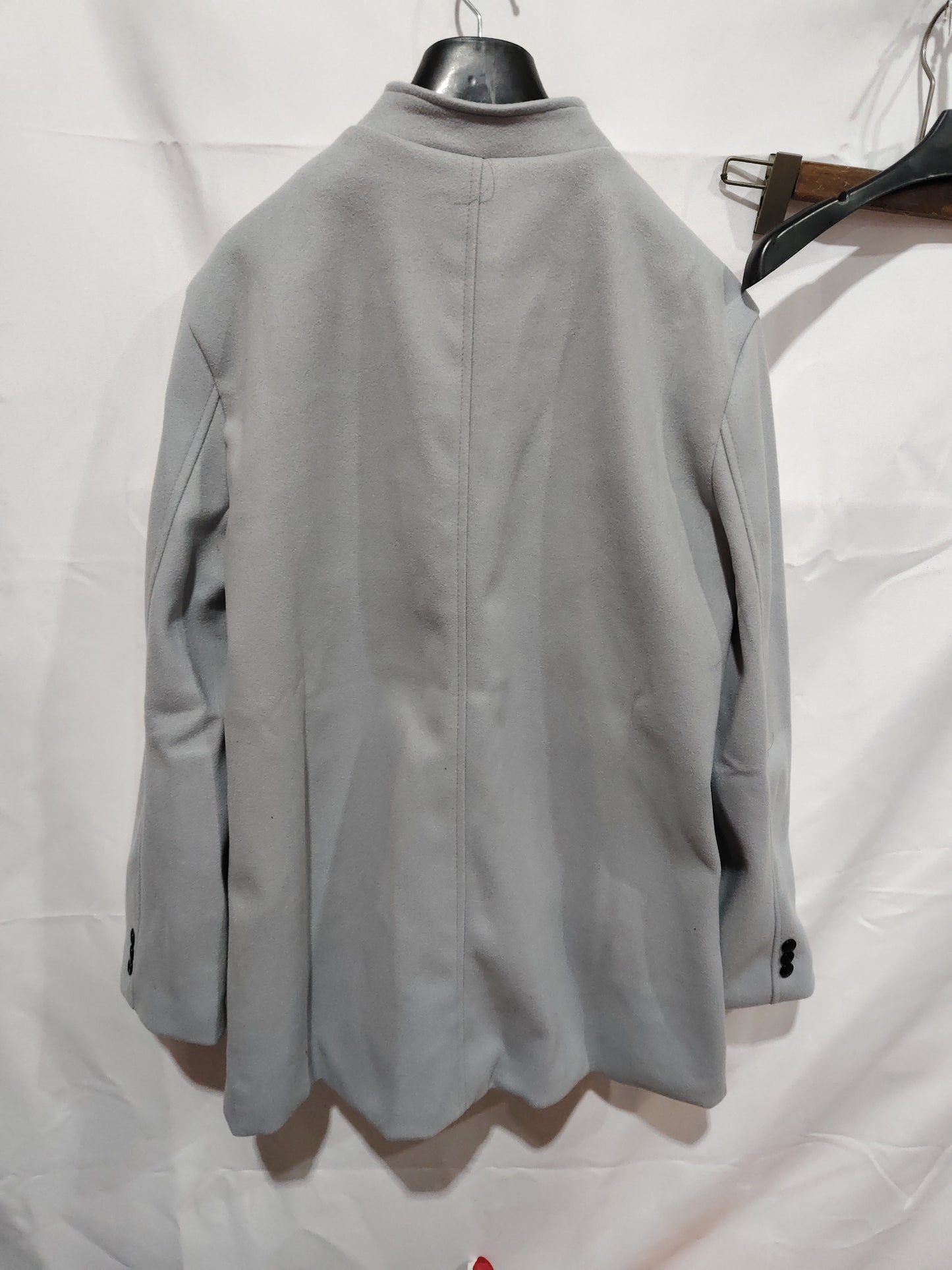 Manteau mince pour hommes à simple boutonnage de couleur unie Vestes d'affaires Automne et hiver