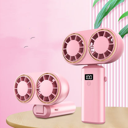 Ventilateur "BreezeControl" 3-en-1 – 5 Vitesses, Écran LED & Pliable