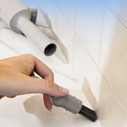 Mini serpserpilliè Auto-Pressible Rotative Avec Brosse À Crevasse Sans Lavage À La Main Avec 2 Tampons En Microfibre Réutilisables