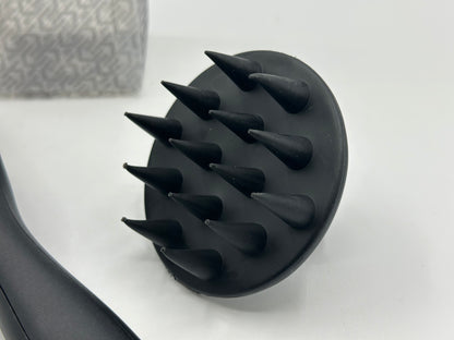 Kits 3 pièces peigne noir à huit griffes peigne en silicone souple pour cheveux bouclés secs et humides